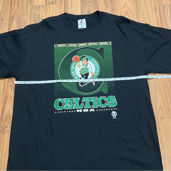 Vintage Logo Athletic Boston Celtics NBA Basketball Logo Tee Men’s Size 2XL XXL - Picture 5 of 6